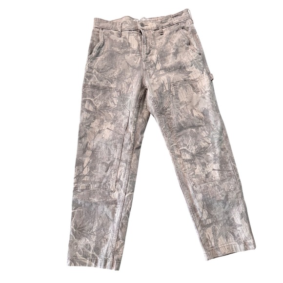 Hollister Other - Hollister Loose Carpenter Pants Mens 31x30 Grey Camo Double Knee Utility Pants